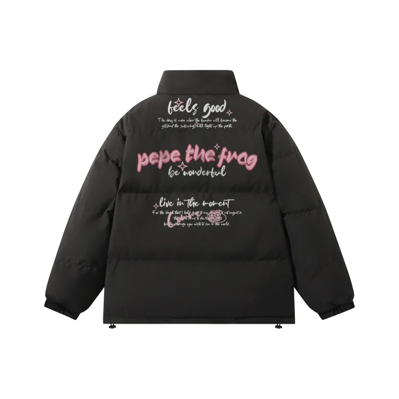 Pepe The Frog Puffer Jacket Unisex-0