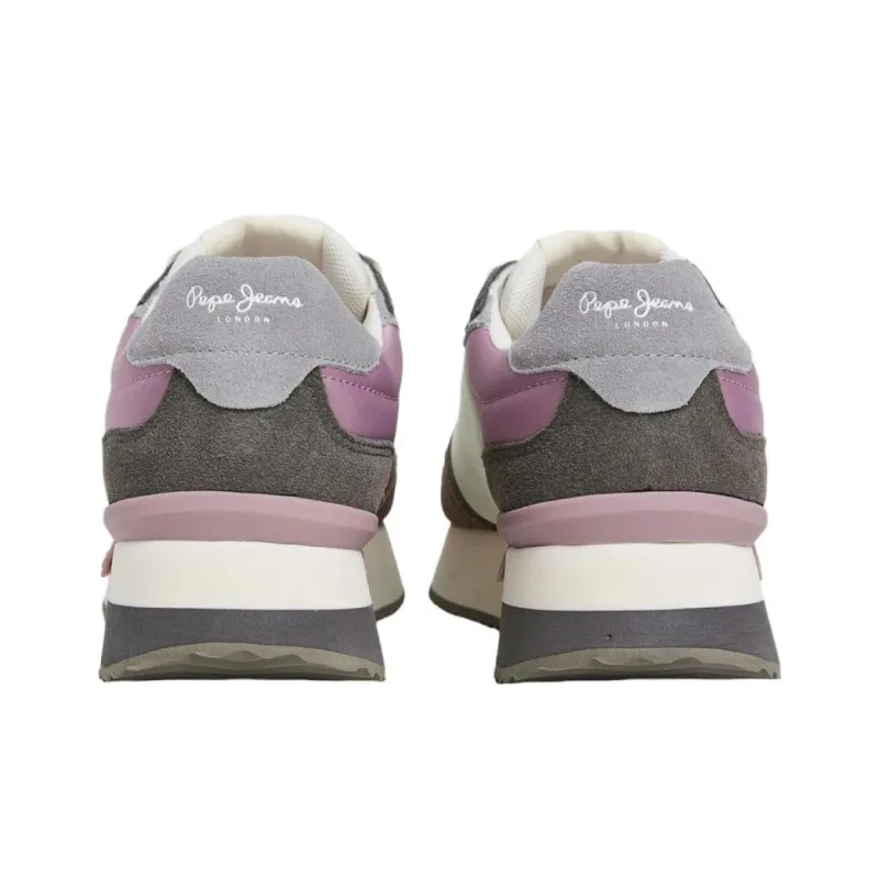 Pepe Jeans Low Top Casual Shoes Women's White Purple-3