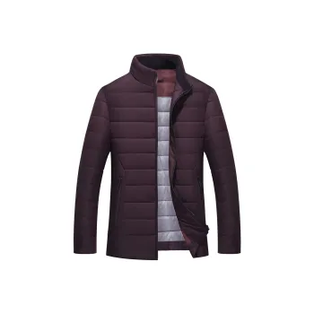 H-YXIANG Puffer Jacket Men's Fuchsia