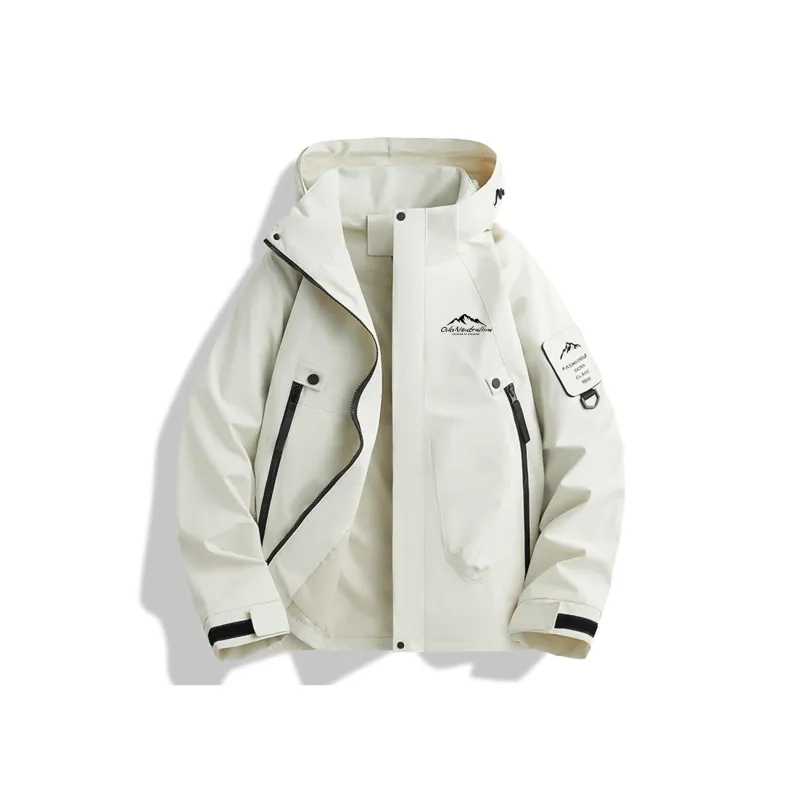 CSKS Jackets Coats Unisex Ivory White-2