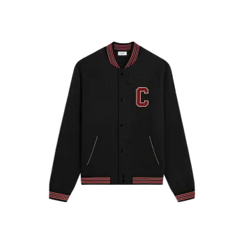 CELINE Paris Teddy Jacket In College Fleece