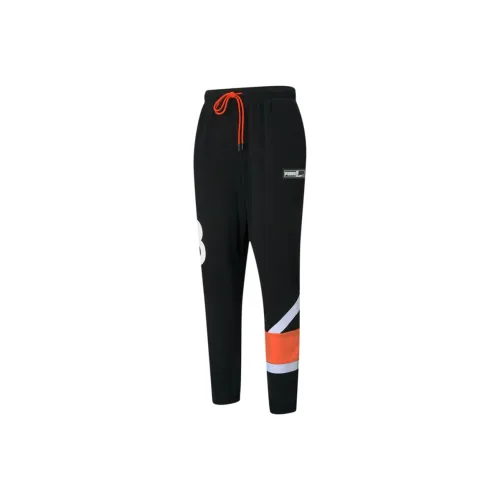 PUMA CLOUDSPUN Knitted Fabric Vintage Sweatpants Men's Black