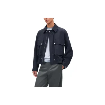 HERMES Jackets & Coats Men's Blue