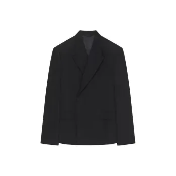 GIVENCHY Boxy Fit Jacket In Wool Jackets Coats Men's Black