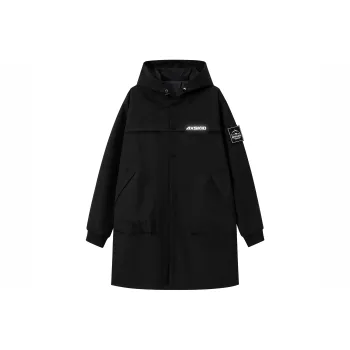 A.X.S.K Trench Coat Unisex Black