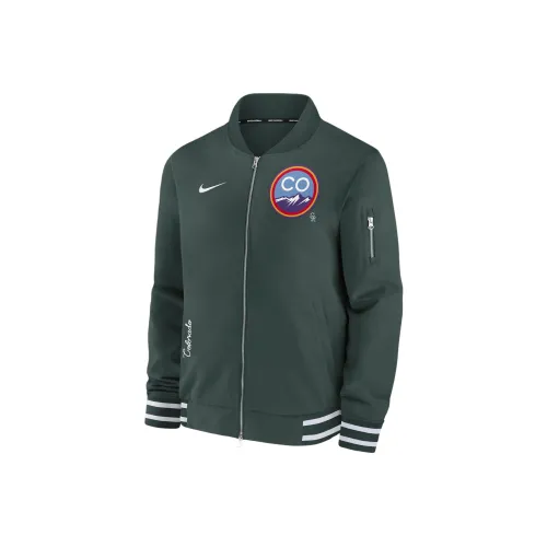 Nike Colorado Rockies Authentic Collecti Jackets Coats Men's Hunter Green