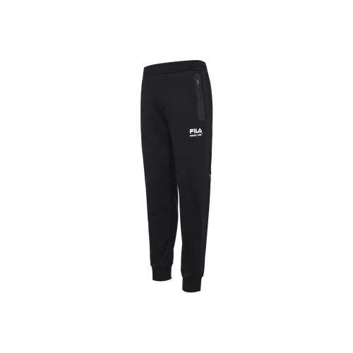 FILA Knitted Sports Pants Men's Jet Black