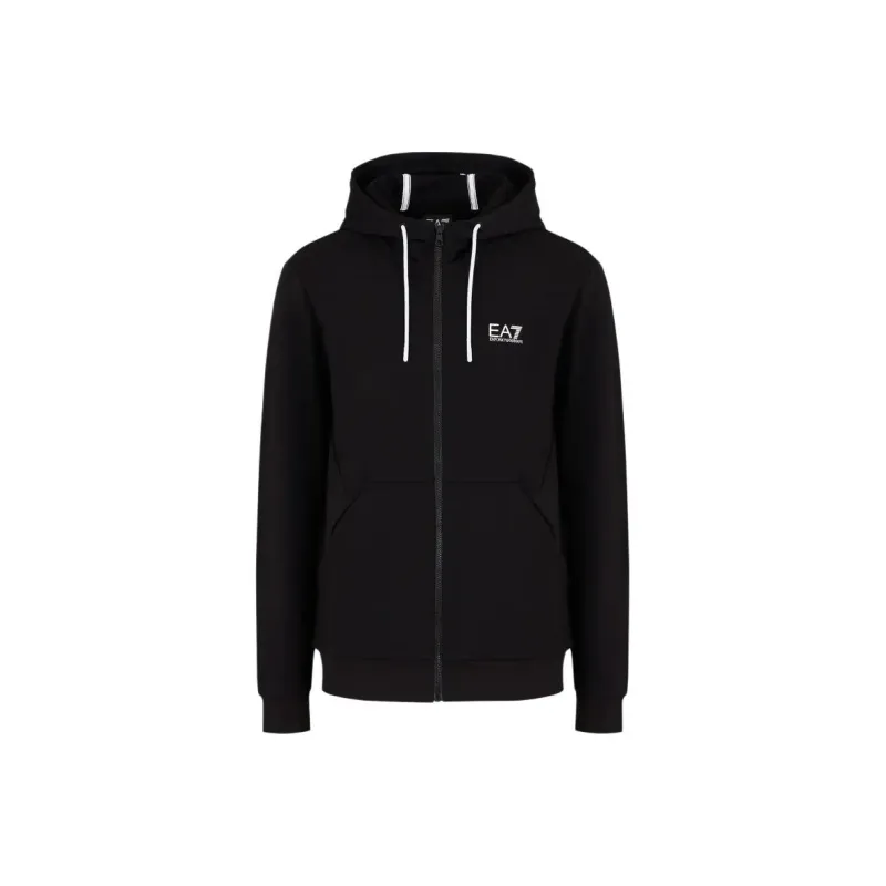 EMPORIO ARMANI Zip-Up Drawstring Hoodie-0