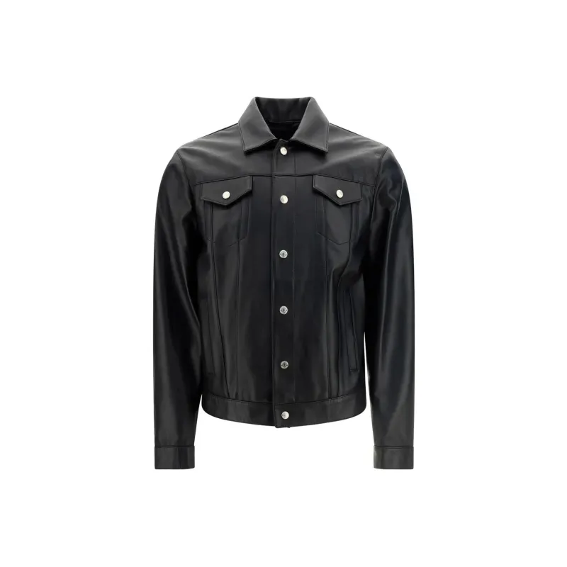 DSQUARED2 Button up Leather Shirt-0