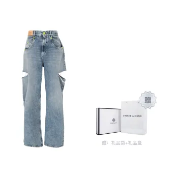 Charlie Luciano Wide Leg Jeans Fall Unisex Blue