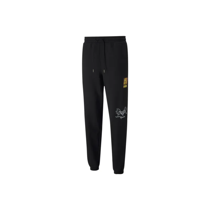 PUMA X BRITTO Co branded Knitted Sweatpants Men Black-0
