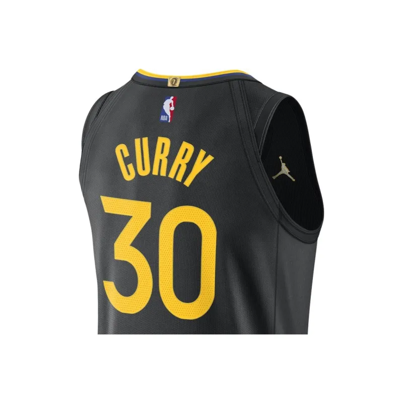 JORDAN Stephen Curry Golden State Warriors 2024/25 Statement Edition Men's JORDAN Dri FIT Nba Swingman Jersey-3