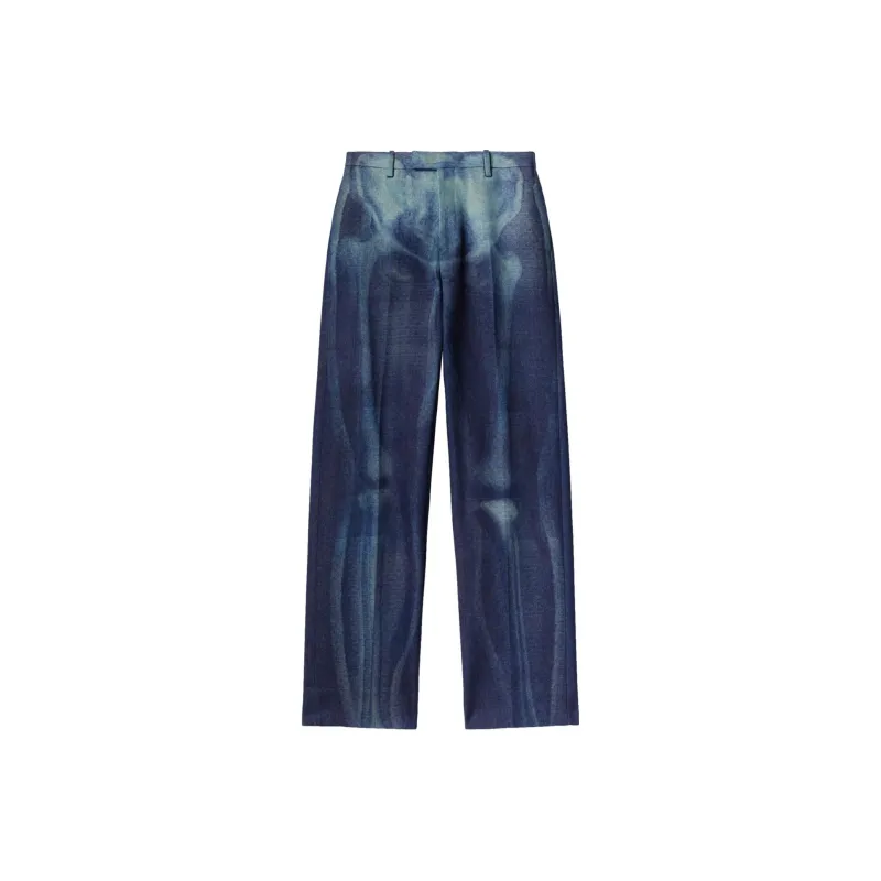 OFF-WHITE Runway Body Scan Tailored Denim Trousers-0