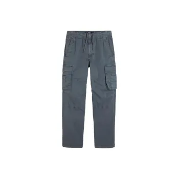 Hollister Cargo Pants Men Dark Blue Gray