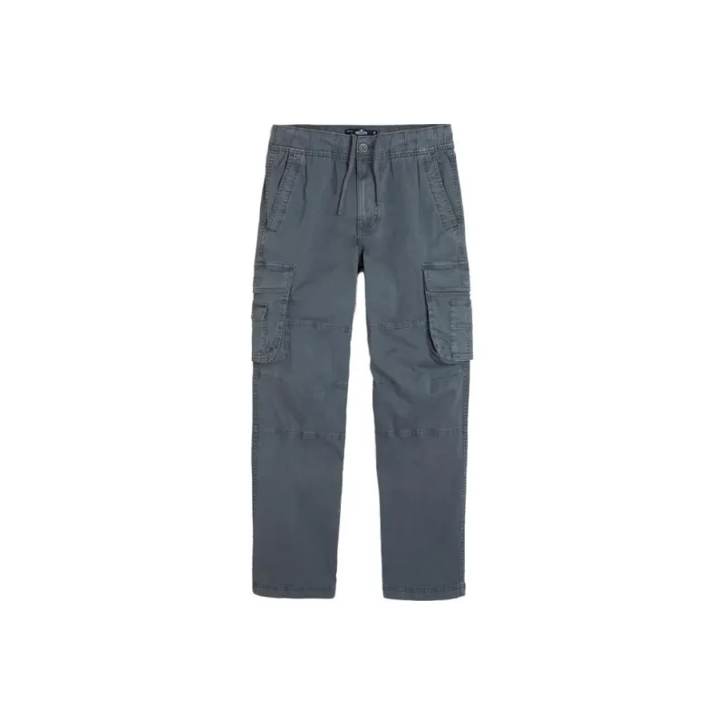 Hollister Cargo Pants Men Dark Blue Gray-0