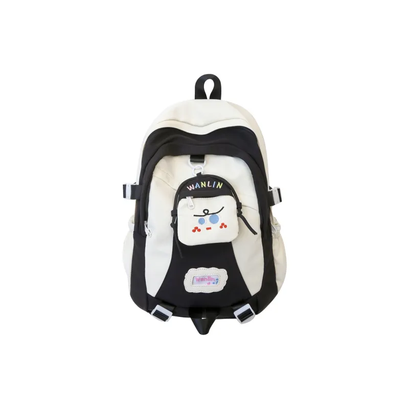 URBAN FOREST Nylon Backpack Women's Blue/Green/Pink/Black-17