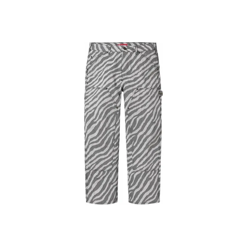 Supreme Double Knee Painter Pant SS24 Zebra 30 - POIZON