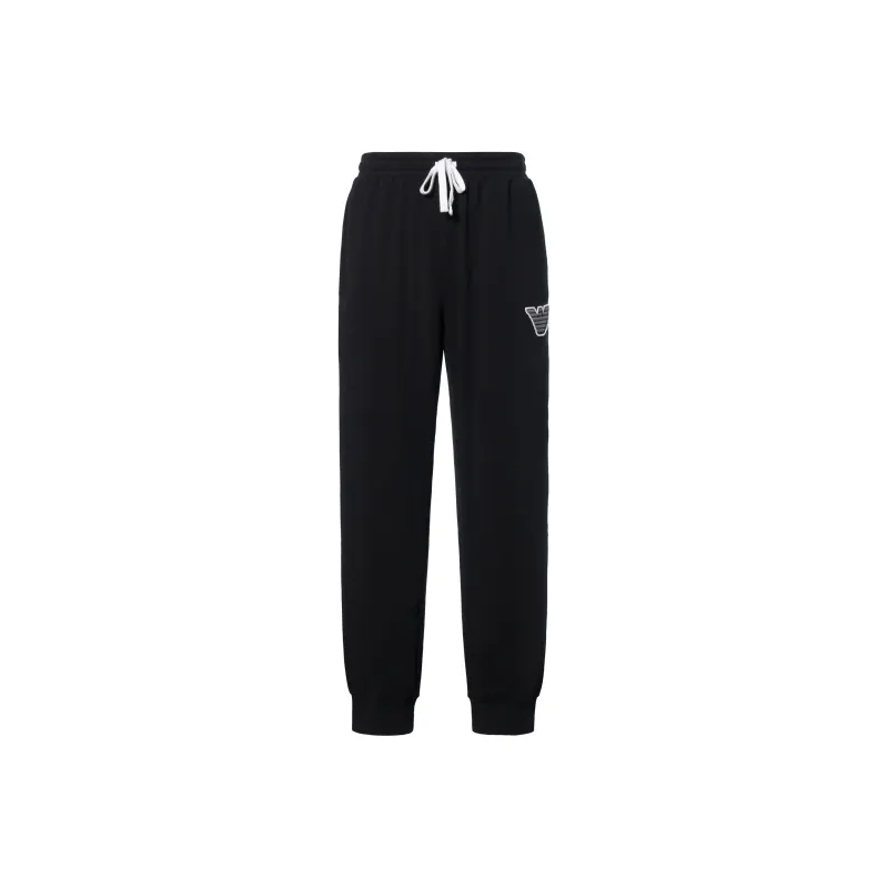 EMPORIO ARMANI SS22 Sports Pants Men's Black-0