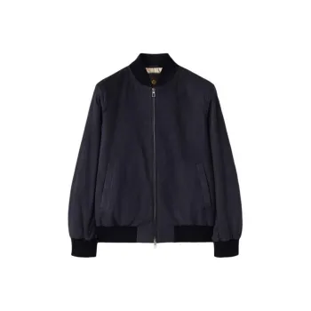 Loro Piana Bomber Jacket Jackets & Coats Men's Marine Blue