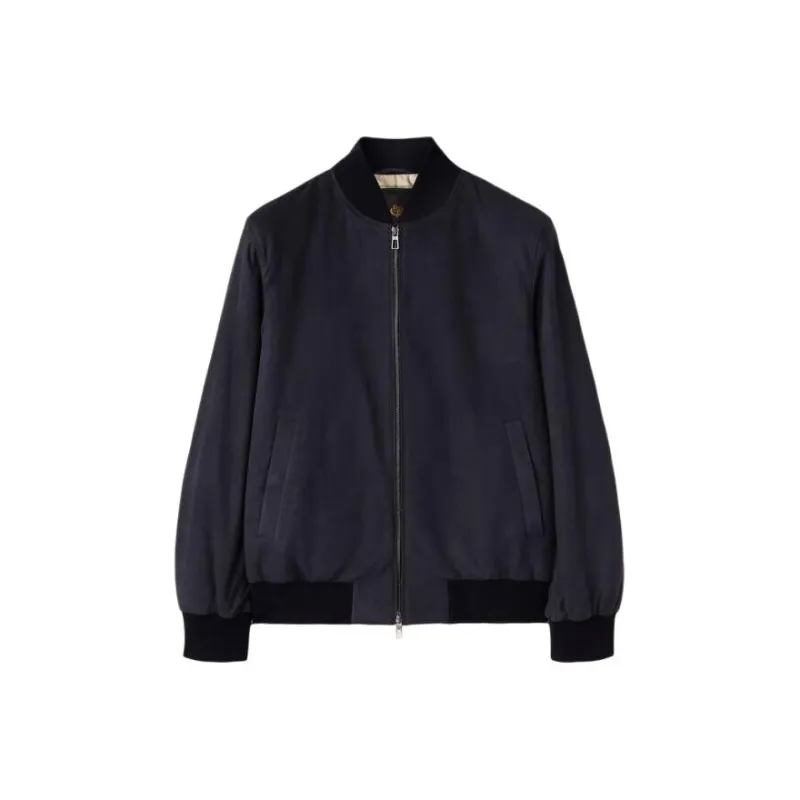 Loro Piana Bomber Jacket Jackets & Coats Men's Marine Blue-0