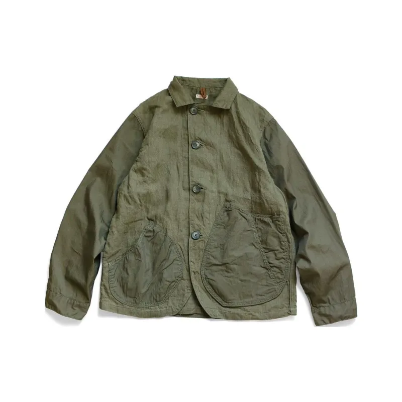 Kapital Linen Chino Cloth X Gabardine Ringoman Coverall-3