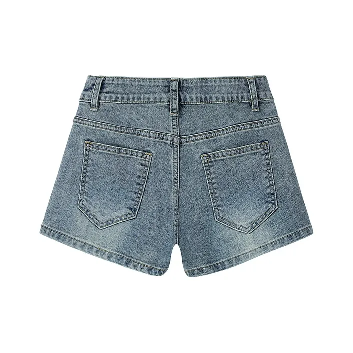Fashion Versatile Denim Shorts Women's-8