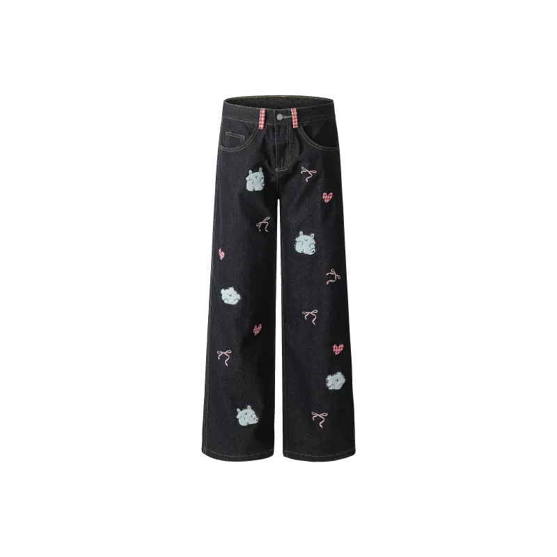 YINLEI Jeans Unisex-2