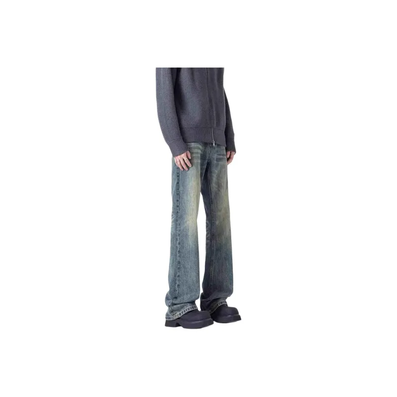 QOTRIOCK Jeans Men's Denim Blue-0