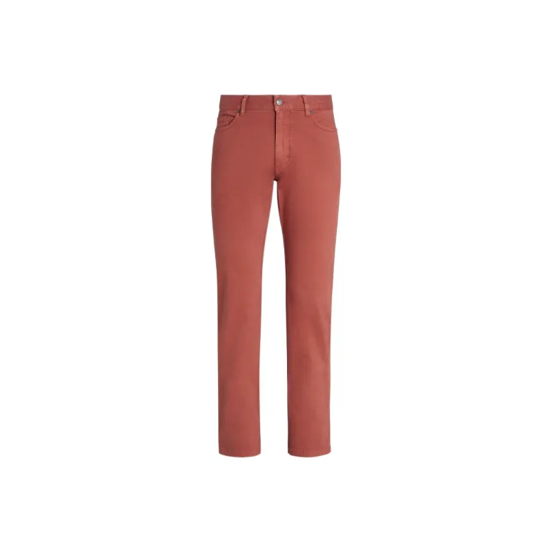 Ermenegildo Zegna Jeans Men Cognac Brown-0
