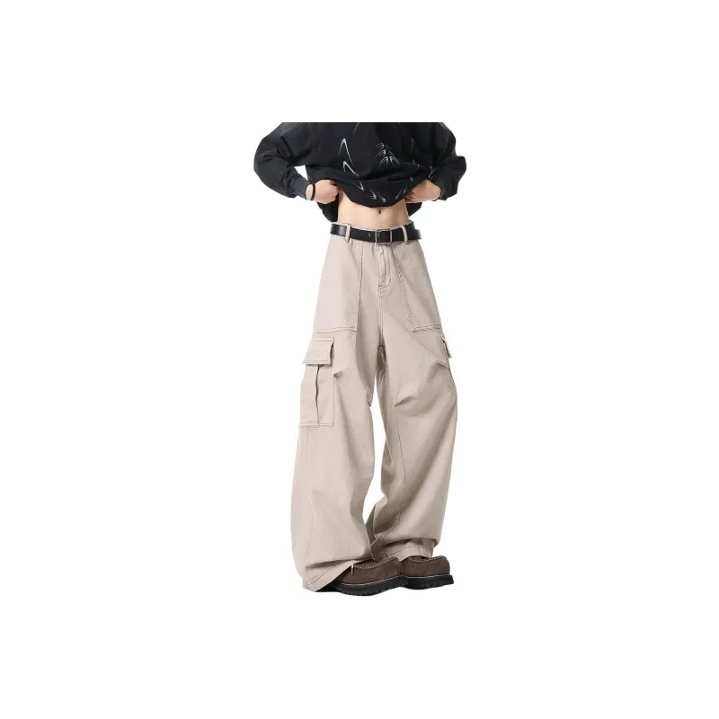 YOUSHIQI Jeans Unisex Dark Gray-6