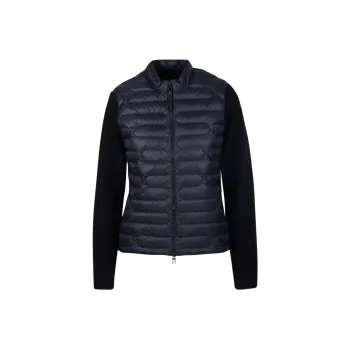 Moncler Zip Up Knit Padded Cardigan