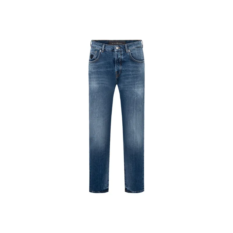JOHN RICHMOND FW22 Slim Fit Pants Jeans Men's Blue-0