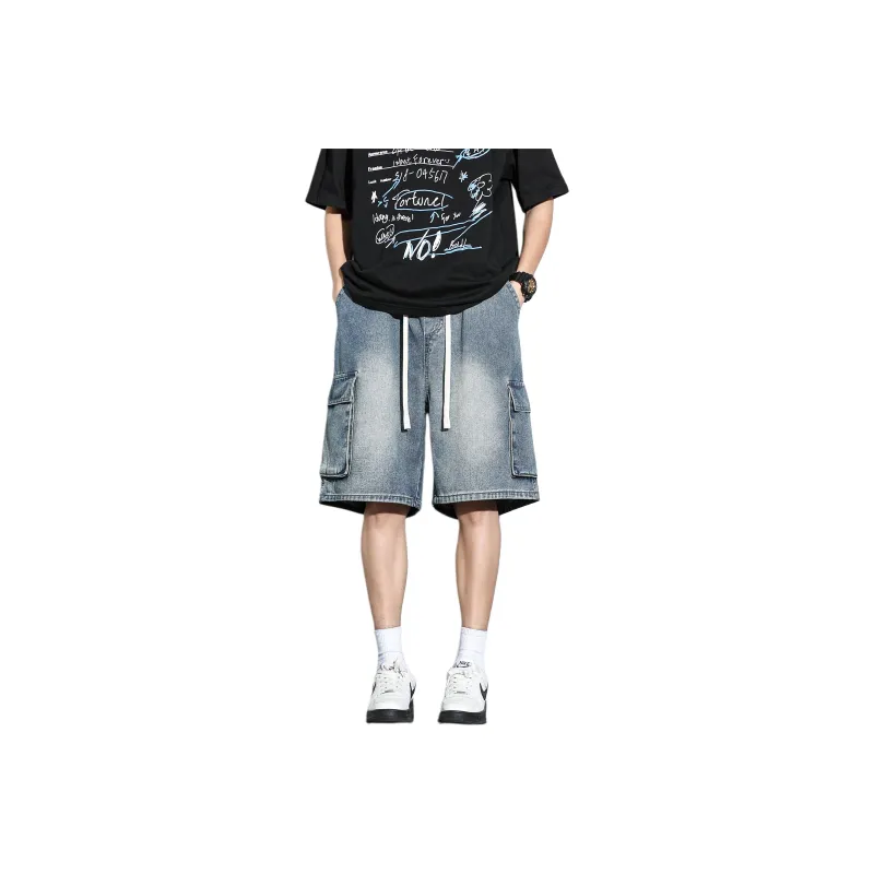 Nuthink Denim Shorts Unisex-7