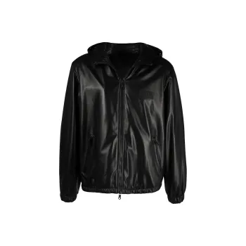 Valentino Leather Jacket Men's Black