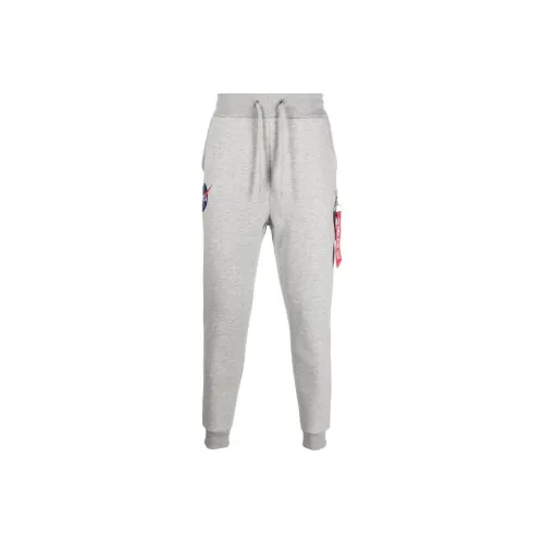 Alpha Industries FW22 Jogger Moderate Sweatpants Spring Summer Men's Light Gray