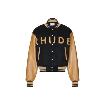 RHUDE Logo appliqué Bomber Jacket