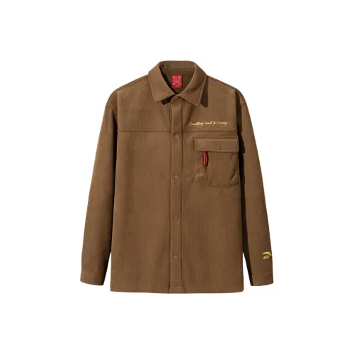 Anta Life Collection Jackets Coats Men's Bronzed Brown