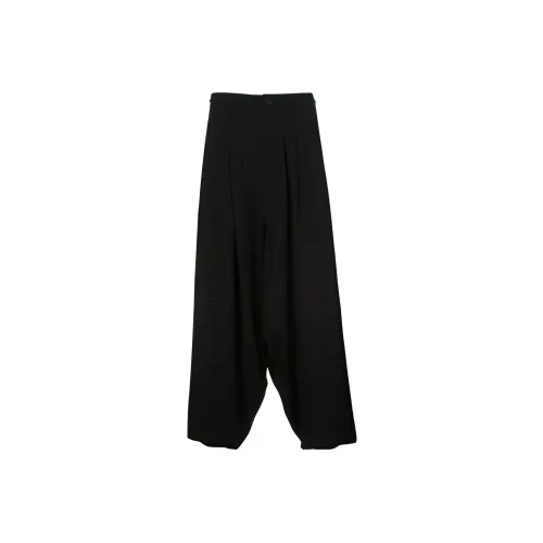 Yohji Yamamoto Graphic print Cropped Velvet Trousers