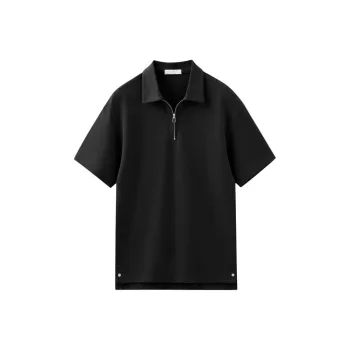KRISBORG BG Polo Shirt Versatile Side Slit Button Design Youth Premium T Shirt Unisex