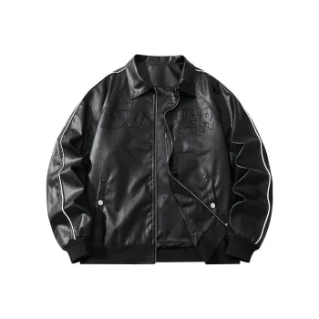 S.view Leather Jacket Unisex Black