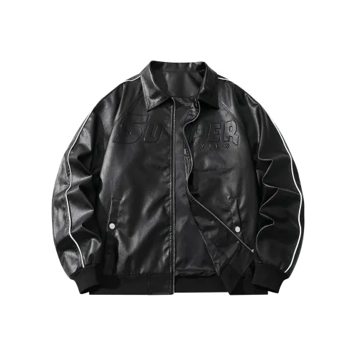 S.view Leather Jacket Unisex Black