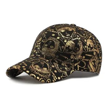 NOMK Polyester Baseball Caps Unisex Black/Beige/Yellow/Fruit Green