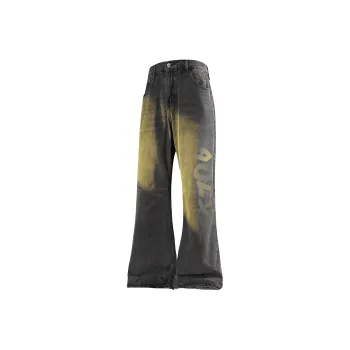Aol Jeans Unisex Black Gray Color