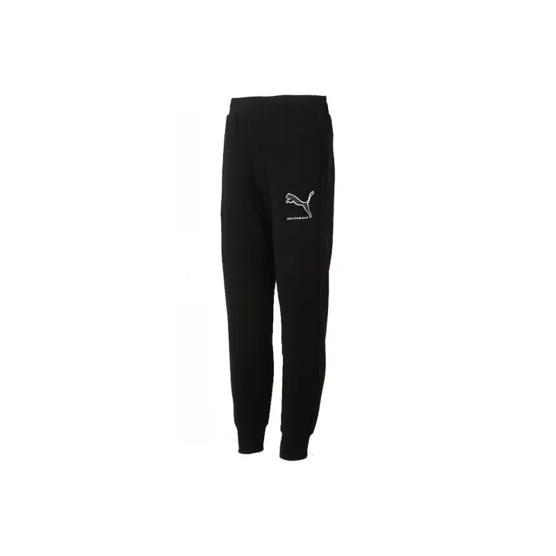 PUMA Knitted Sweatpants Men Black-0
