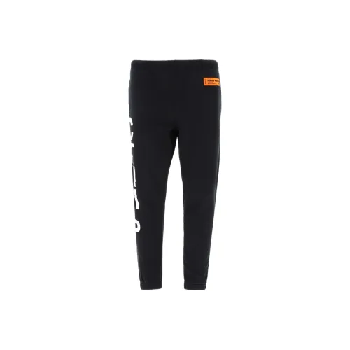 HERON PRESTON Knitted Sweatpants Men Black