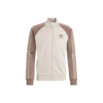 adidas originals SST Track Top Brown