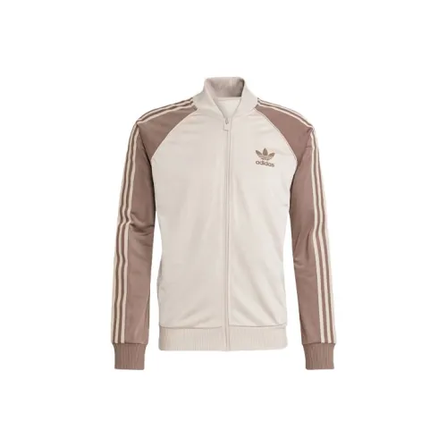 adidas originals SST Track Top Brown