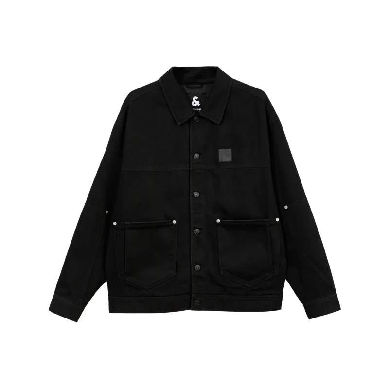 JACK&JONES Jackets Men Black Denim A15-0