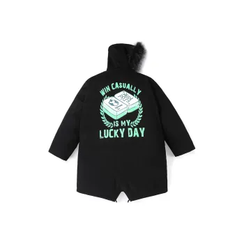 GENANX Parka Coats Unisex Black