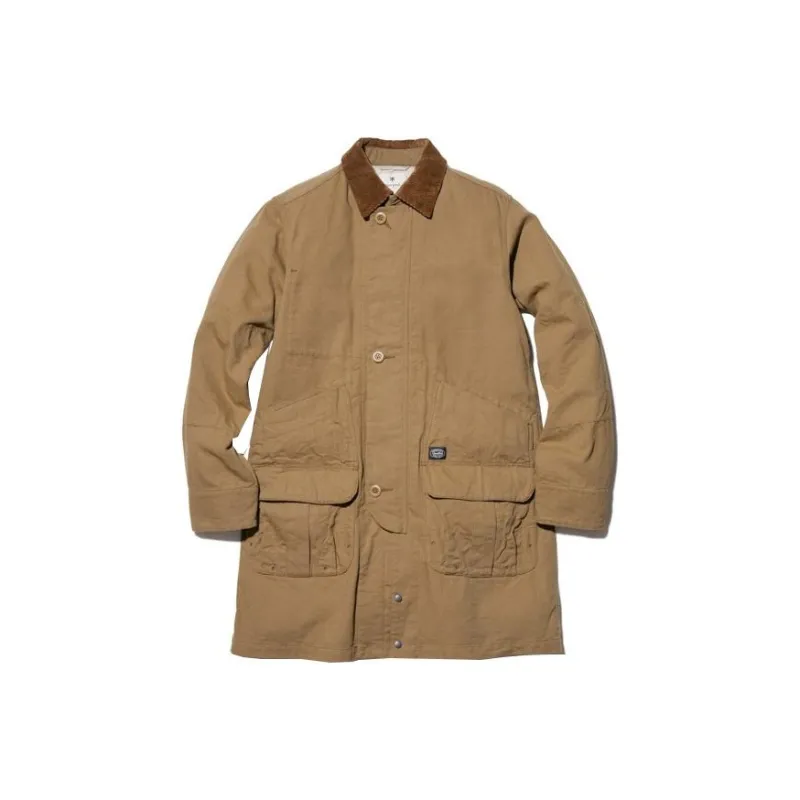 Snow Peak Trench Coats Men Khaki-0